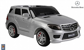 Электромобиль RT ML63 Mercedes-Bens AMG, silver с резиновыми колесами (RT, 5040RT)